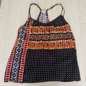 Lily White - Flowy, razorback tank - Size Medium